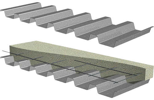 1.5C Non-Composite Deck illustration