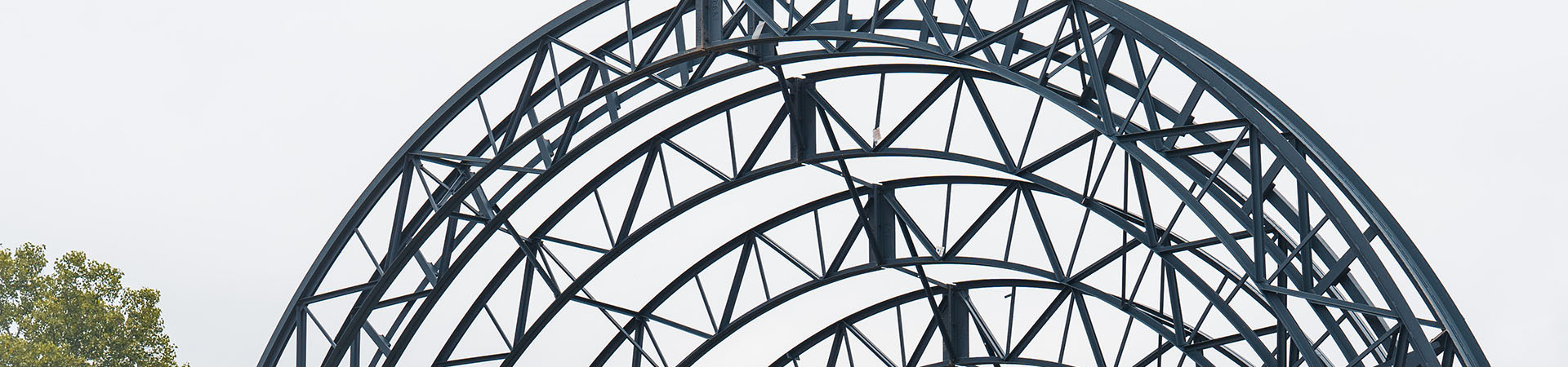 Exposed specialty joists of the Ampitheatre in Detroit