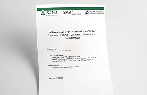 NORTH AMERICAN HYBRID STEEL AND MASS TIMBER STRUCTURAL SYSTEM DESIGN CONSIDERATIONS